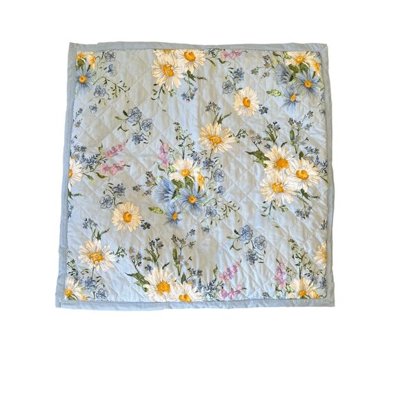 Floral Quilted Pillow Cover 26" X 26" By Lillian August Made By Franktex Inc. In - Picture 1 of 5